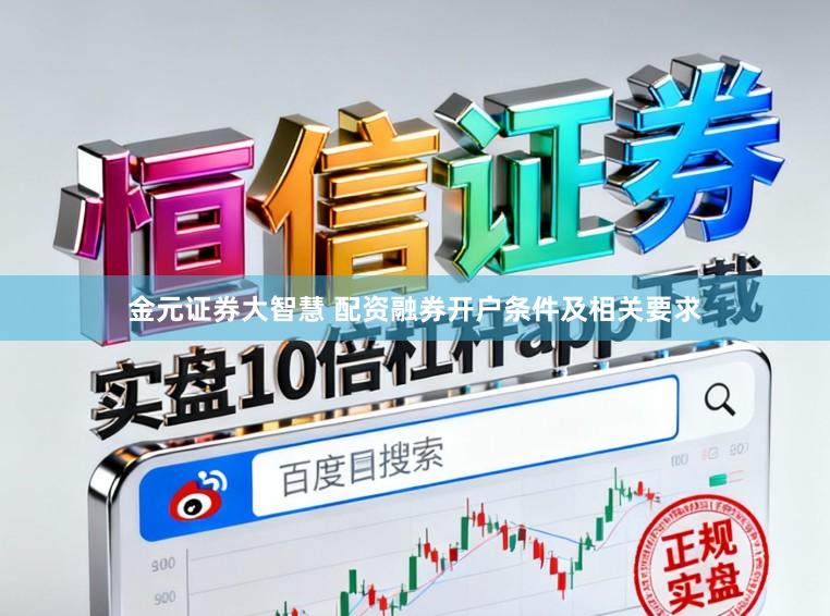金元证券大智慧 配资融券开户条件及相关要求